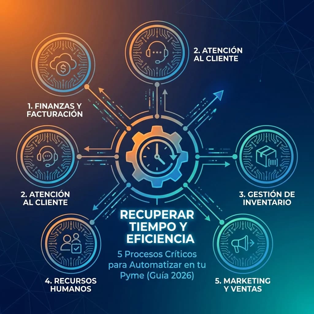 Implementación de inteligencia artificial en 5 procesos automatizables para pequeñas empresas